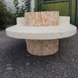 Travertine coffee table 1970