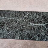 Brass coffee table with Alpine green veined marble top - 1960