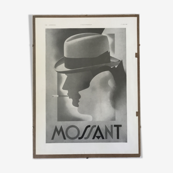 Affiche publicitaire Mossant 1937