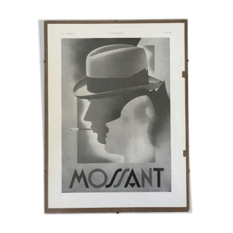 Advertising poster Mossant 1937