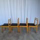 Set of 14 Vintage Scandinavian Dining Chairs / Yugoslav Wooden Bistro Chair