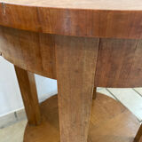 Round pedestal table art deco