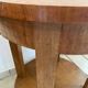 Round pedestal table art deco