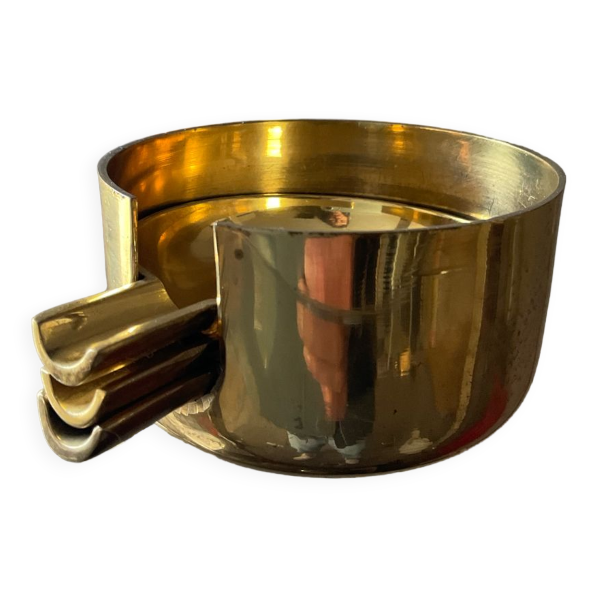 Bronze ashtray set from the 60s-70s
