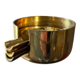 Bronze ashtray set from the 60s-70s