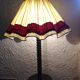 Wooden floor lamp turned in the spirit of Charles Dudouyt / art deco style