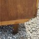 Chest of drawers of the 50s in golden blond oak 5 drawers conical feet