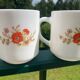 Duo mug arcopal coquelicots vintage