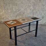 Vintage coffee table with tiles