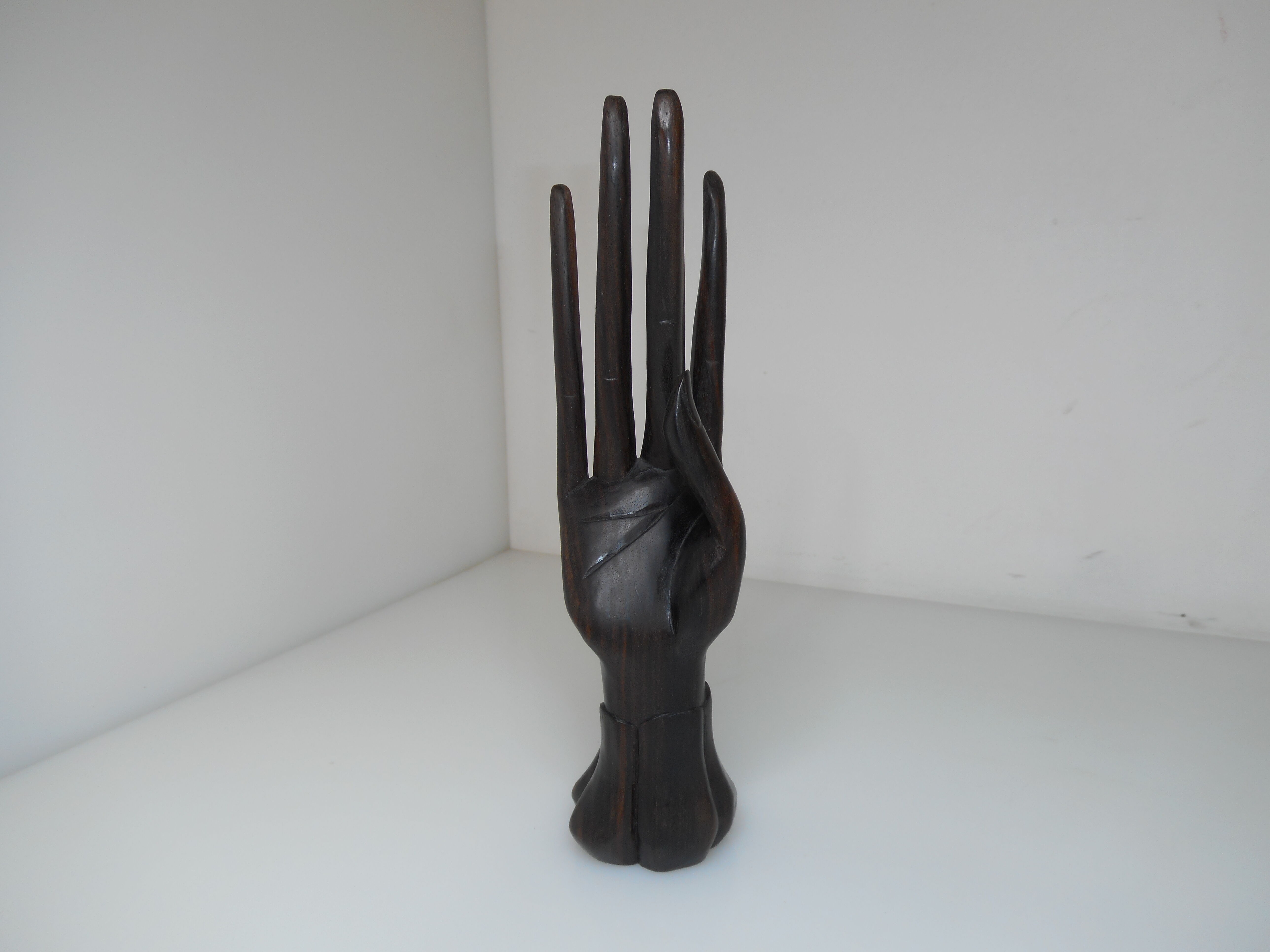 Vintage wooden hand
