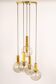 Grand cascading chandelier design with smoked glass by Cosack, Germany, 1970s.