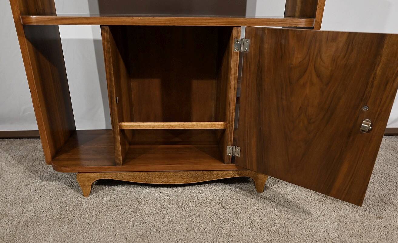 Small Walnut Serving Unit, Art Deco – 1940