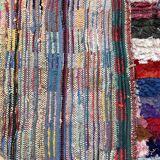 Colorful Boucherouite Moroccan rug - 141 x 237 cm