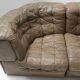 DS 11 modular sofa in brown patchwork leather by De Sede Team for De Sede Swiss