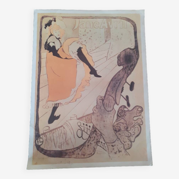 Affiche de Jane Avril de Toulouse Lautrec
