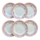 6 vintage ironstone dinner plates - Moulin des Loups - Athens pattern