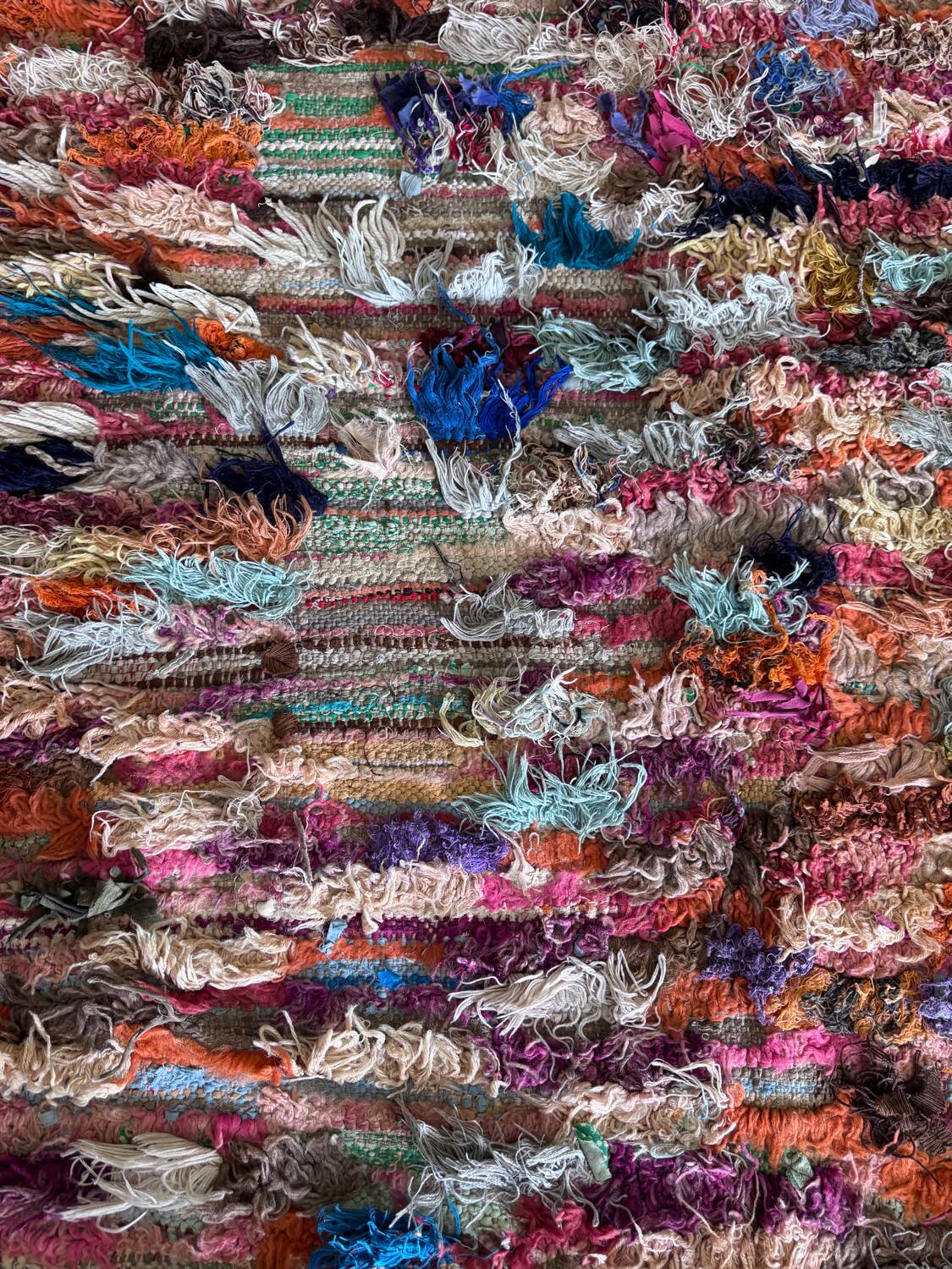 Antique multi-colored Berber rug