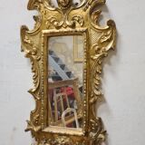 Mirror in gilded plaster with leaf 61x32