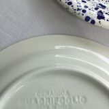 6 blue-spotted dessert plates