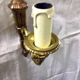 Louis XVI style wall lamp in gilded copper