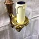 Louis XVI style wall lamp in gilded copper