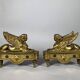 Paire De Chenets Aux Sphinges d'époque Directoire XVIIIème Siècle Attribué