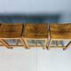 Set of 2 Japandi oak stools by Jonas Lindvall for David Design 1990s