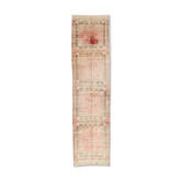 Tapis de coureur turc rouge brun, 90x336 cm