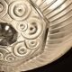 Art Deco Chandelier Sandblasted Pressed Glass, Nickel-plated Bronze 1930