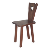 Chaise de vigneron en bois