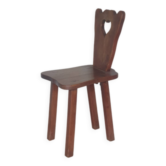 Chaise de vigneron en bois