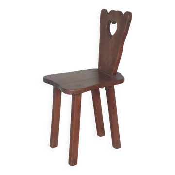 Chaise de vigneron en bois