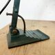 Lampe de banque vintage en émail vert, années 1950