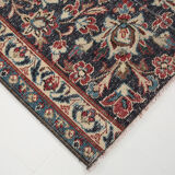 3x12 Persian Navy Blue Runner Rug, 80x378Cm