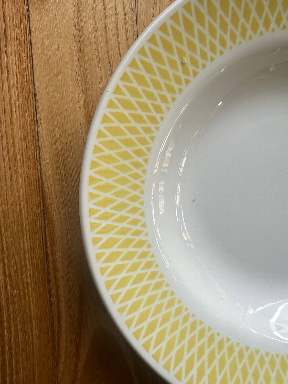 Yellow soup plates