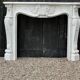 Louis XV style fireplace in Carrara marble circa 1980