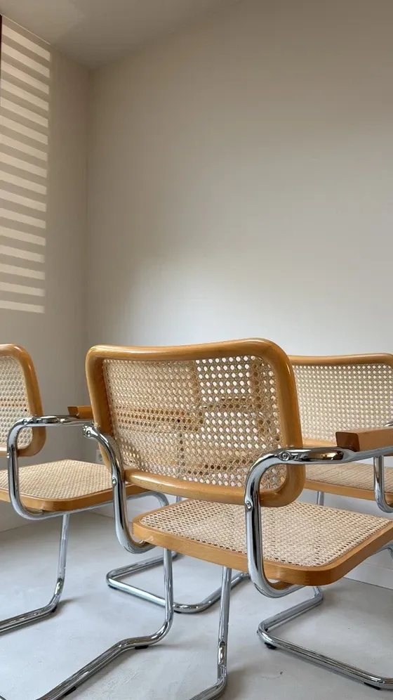 Four vintage Cesca chairs