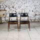 Paire de chaises scandinaves mid-century