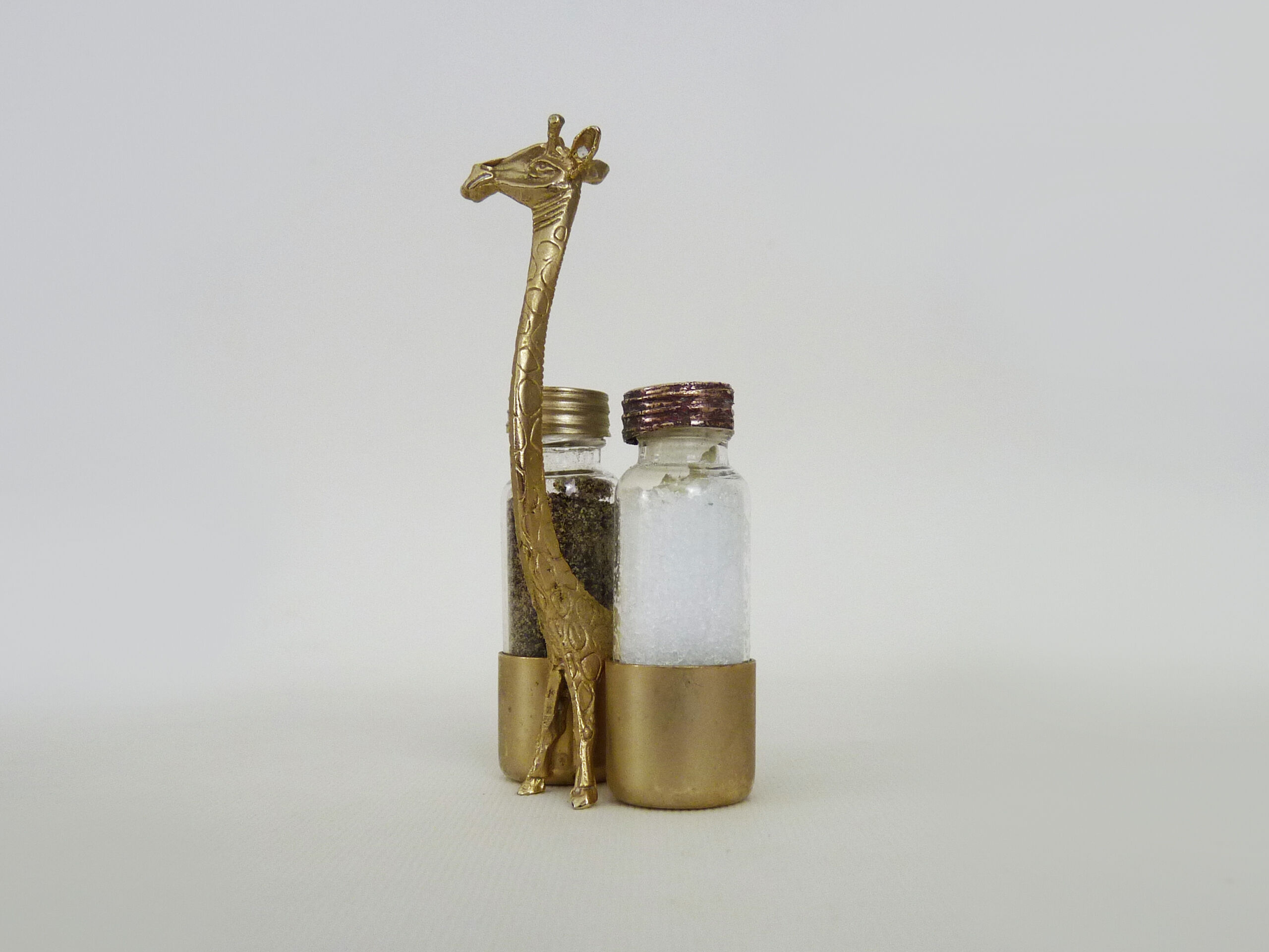 Salt and pepper maker support giraffe year 40 50