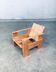 De Stijl Movement Dutch Pine Crate Chair attributed to Gerrit Rietveld, 1960s