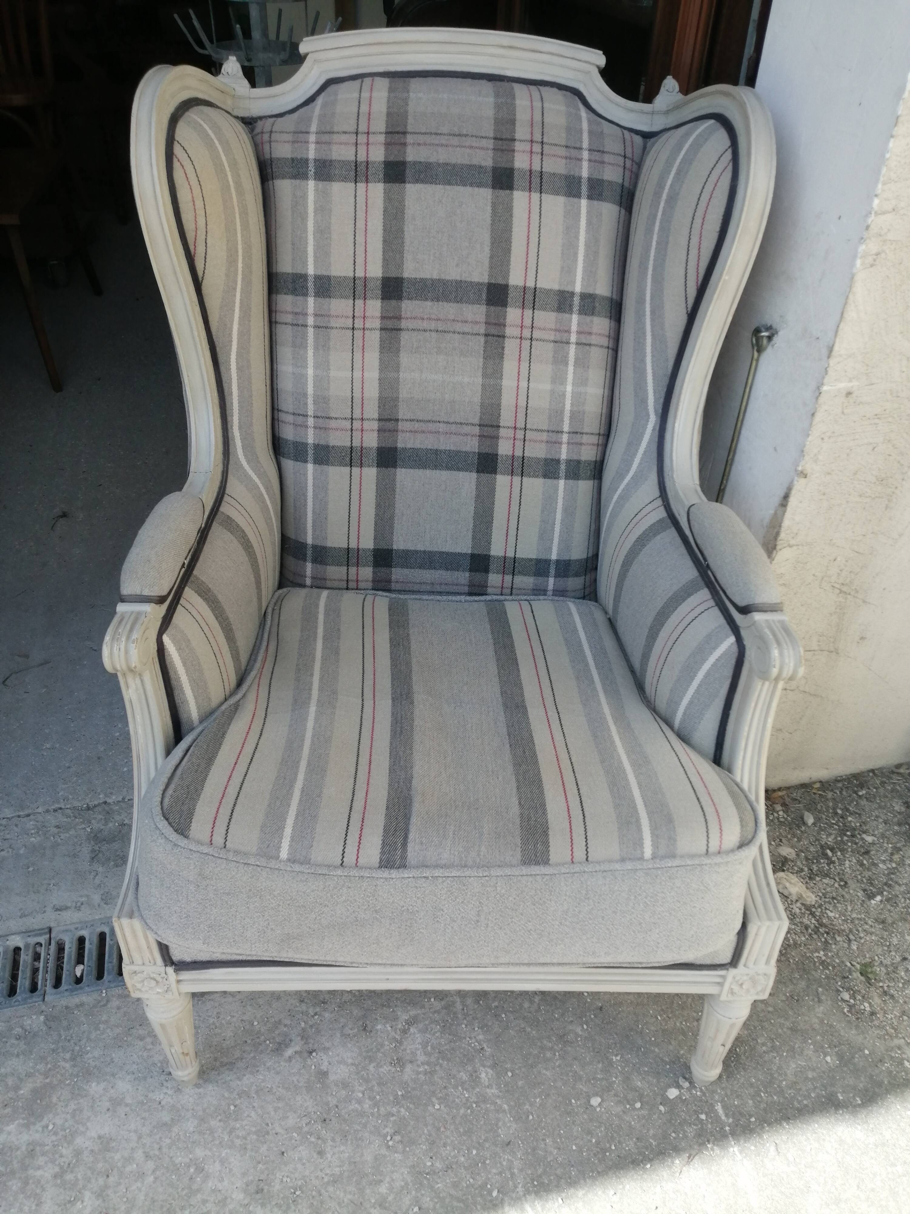 Louis XVI armchair with ears