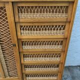Rattan chest of drawers
