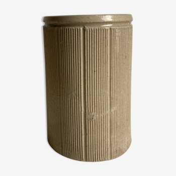 Vase en grès beige en céramique