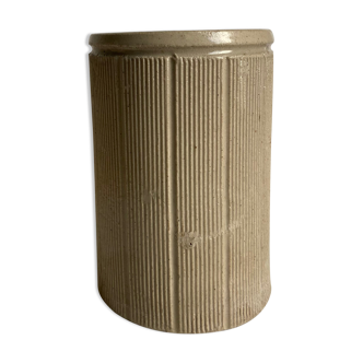 Vase en grès beige en céramique