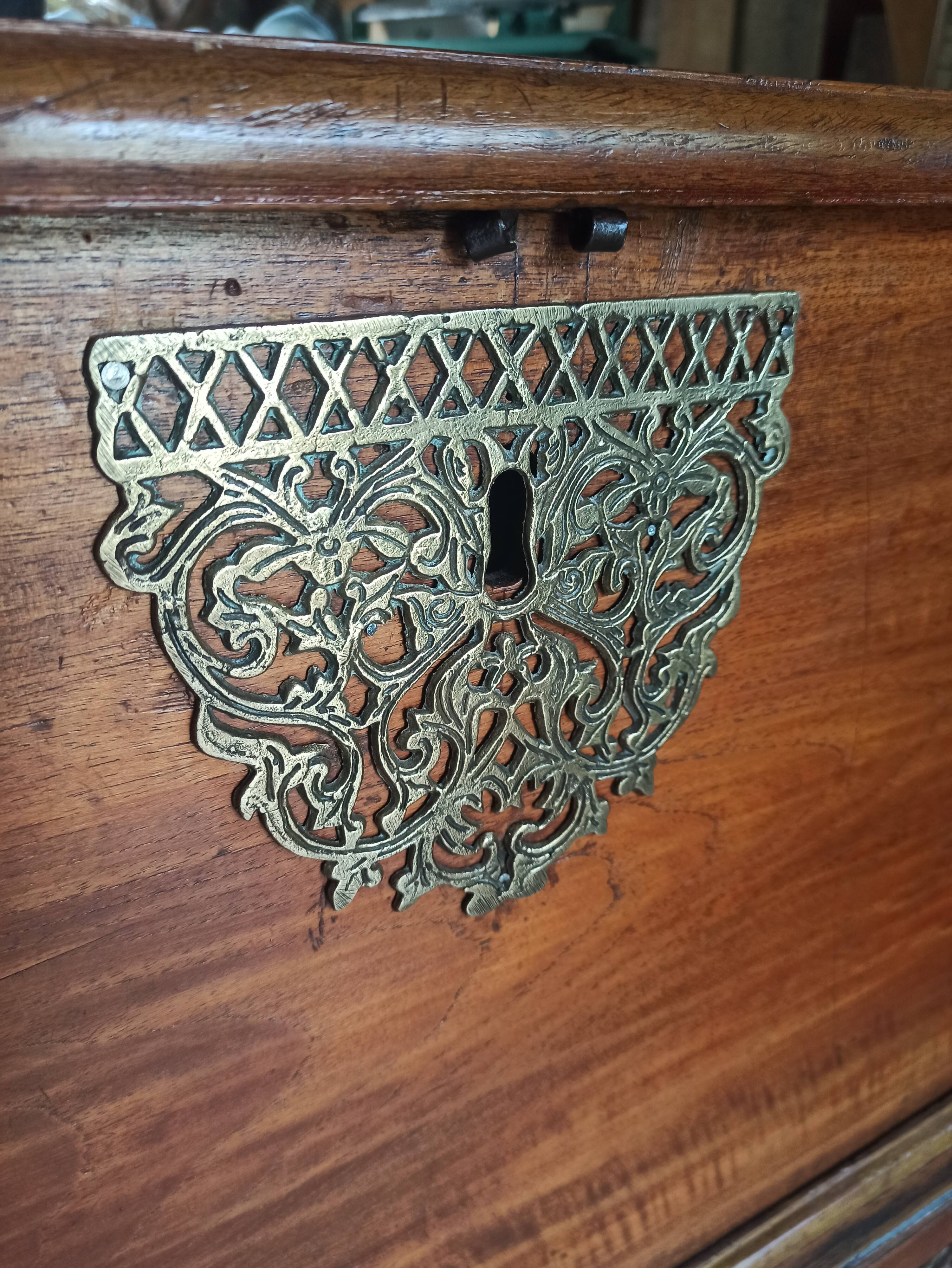 Massive teak balinese wedding box