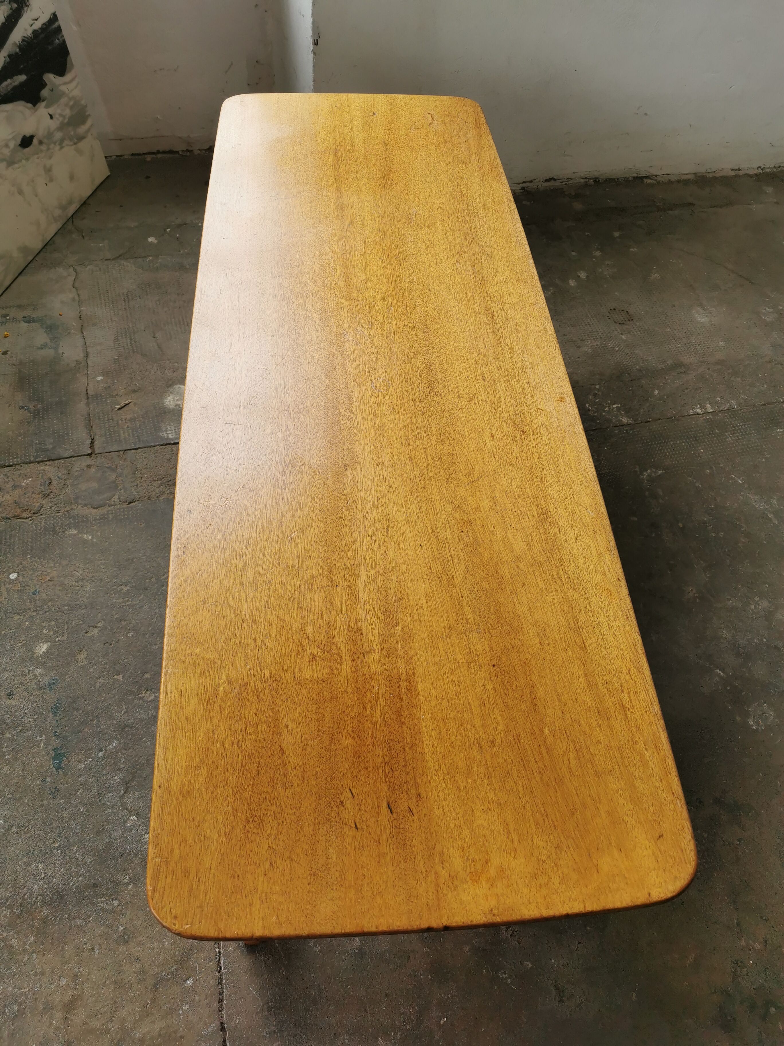 Scandinavian coffee table in blond wood