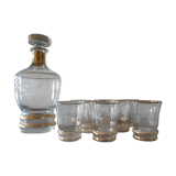 Carafe and its 8 glasses