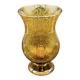 Biot orange bubble glass candle holder