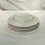 Lot de six assiettes à dessert Limoges vintage estampillé