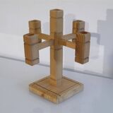 Swedish wooden candlestick, 1970